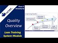 QUALITY OVERVIEW - Video #29 of 36. Lean Training System Module (Phase 5)