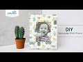 DIY Decoupage Photo Frame with Crackle Effect