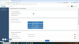 User Email Settings with Basic Authentication