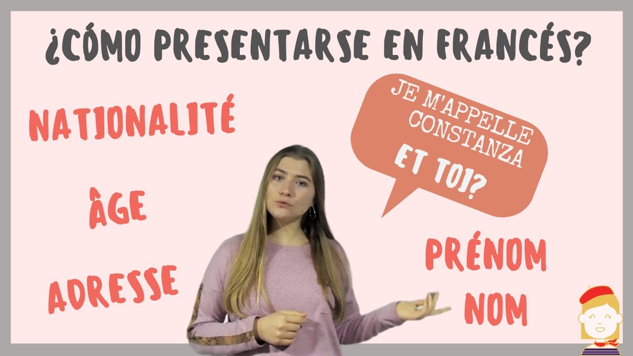 presentation personal en frances