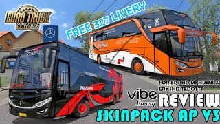 Review Skinpack AP V3 By VibeLivery, Free 327 Livery | ETS2 Mod Indonesia