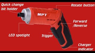 MPT 3.6V Cordless Screwdriver, Which set is best for your needs?