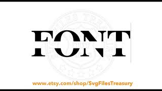 Split Roman Clean Cut Monogram Font
