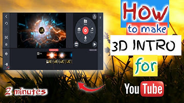 How to make 3D intro for YouTube from Kinemaster//Flying bird Intro//3D intro sem dan