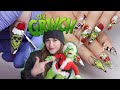 🎄THE GRINCH NAILS 2023 hand painted Tutorial 🎅🏻