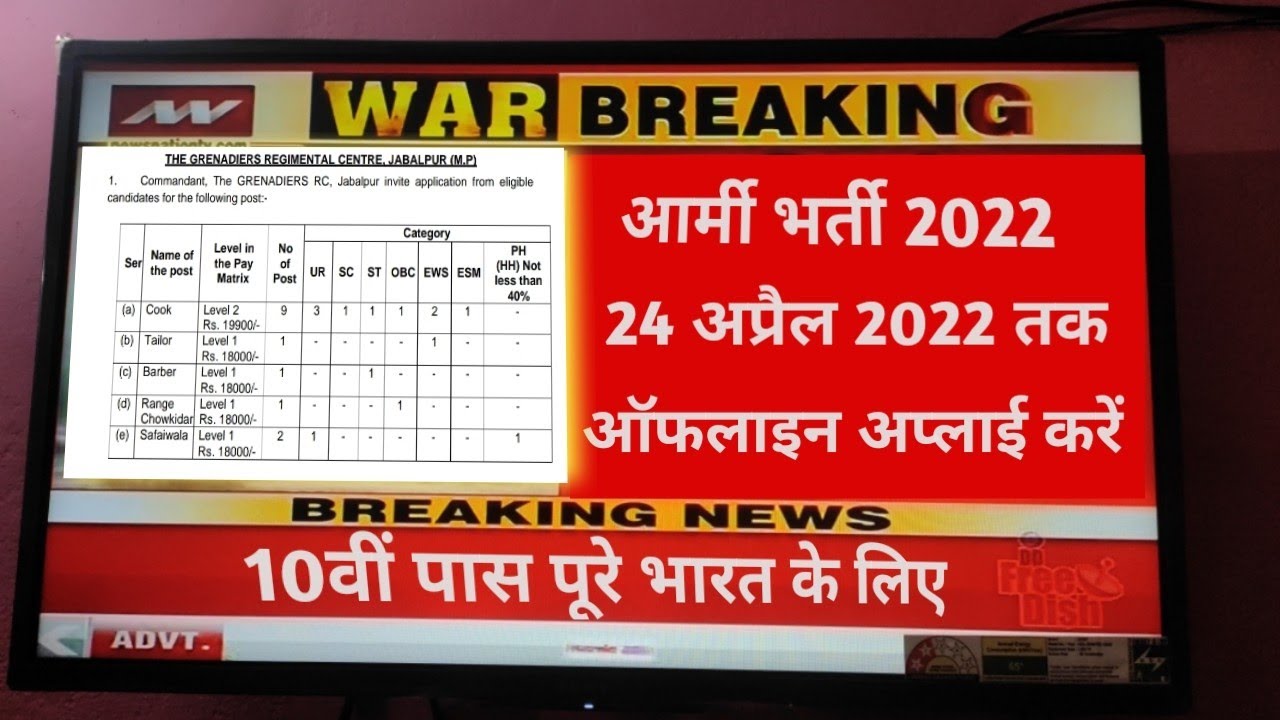 Indian Army offline bharti 2022 || Army Rally bharti offline 2022
