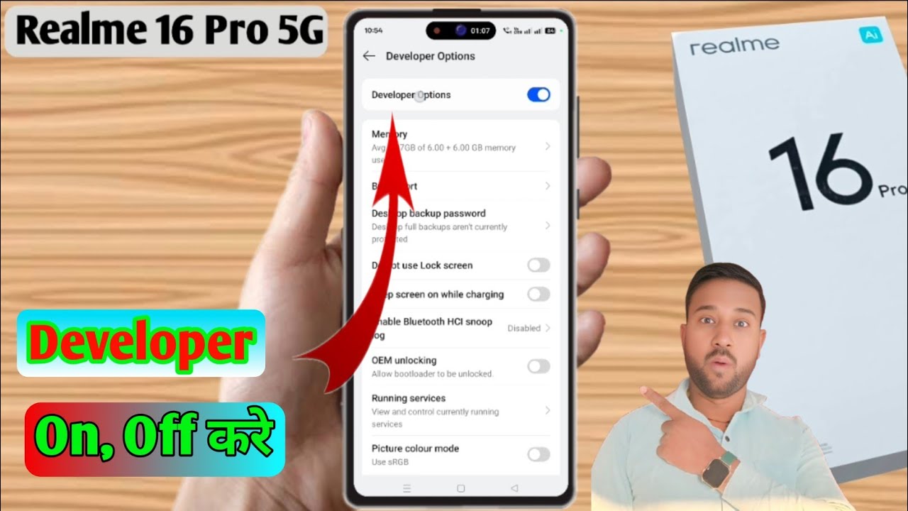 realme 16 pro developer options, realme 16 pro developer mode on off ...