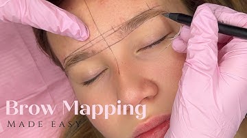 BROW MAPPING | quick and easy brow mapping tutorial.