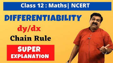 12th Maths (NCERT) Differentiability, Chain rule, Derivative of composite functions, 5.3