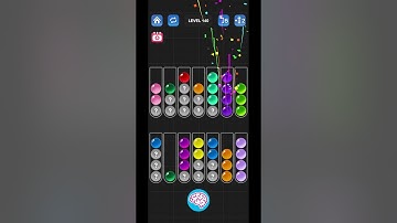 Lv 140 (??? ver.) Ball Sort Puzzle - Color Game / 顏色分類遊戲 / ボールソーティングパズル (Guru Game)  #ballsortpuzzle