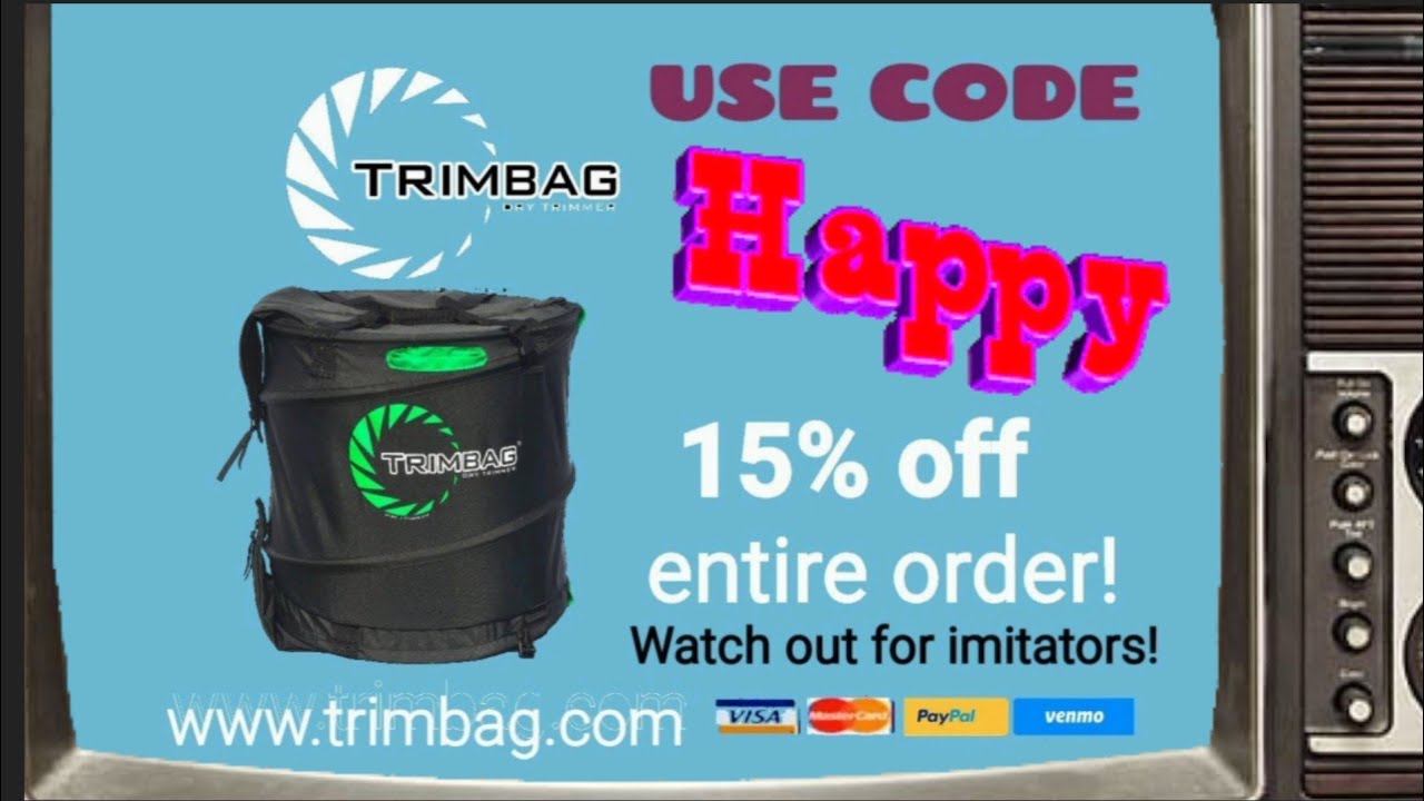 TrimBag 90's throwback commercial !  Canabis trimming made easy!