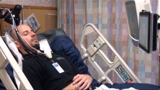 Demonstration of the automoME environmental control unit in a hospital voice activated.