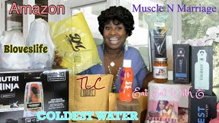 UNBOXING | AMAZON | NUTRA BLAST | COLDEST WATER | MUSCLE N MARRIAGE MERCH | DELICIOUS SAUCES 😋