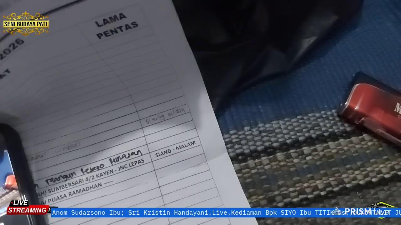 Siaran langsung SENI BUDAYA PATI