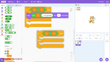 Compare Two Numbers in Scratch | Greater, Smaller, or Equal | Scratch Tutorial