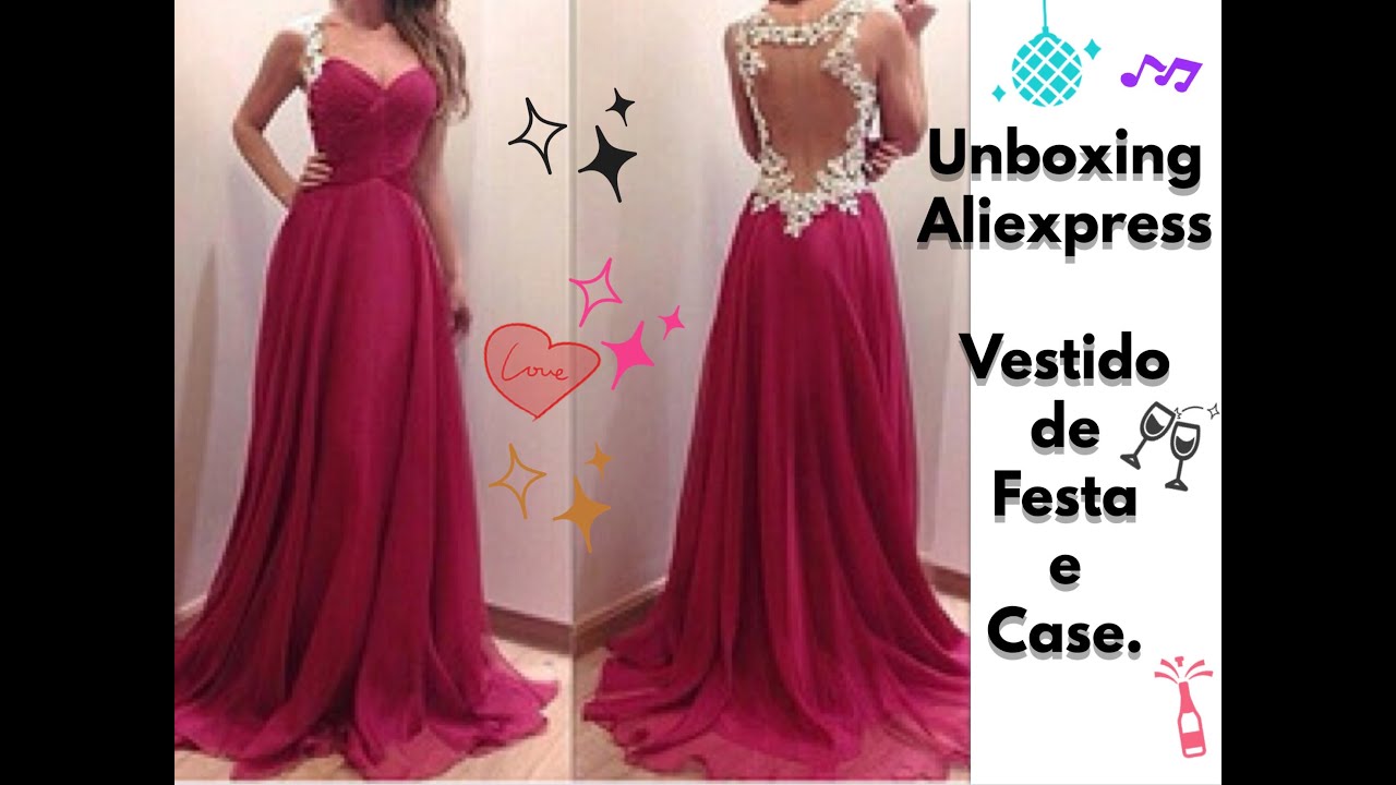 Vestido de Festa Aliexpress - Unboxing + Case