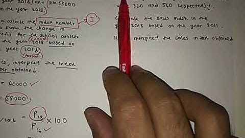 F4 Addmath KSSM Chapter 10: Index Numbers (10.1 Index Numbers)