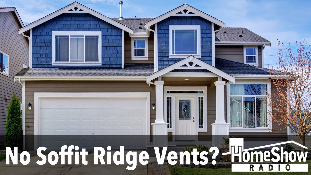 How can I get ridge vents in house without soffit vents? YouTube