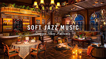 Relaxing Jazz Instrumental Music in Cozy Coffee Shop Ambience ☕ Soft Jazz Music for Work,Study,Focus