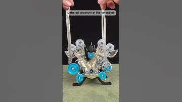 Detailed structure of the V8 engine！ #enginemodel#v8 #vortrixe #stem