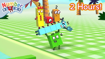 ✨ Unlock Patterns and Codes in Numberland 💥🔓 | 2 Hours compilation |  Learn to Count | Numberblocks