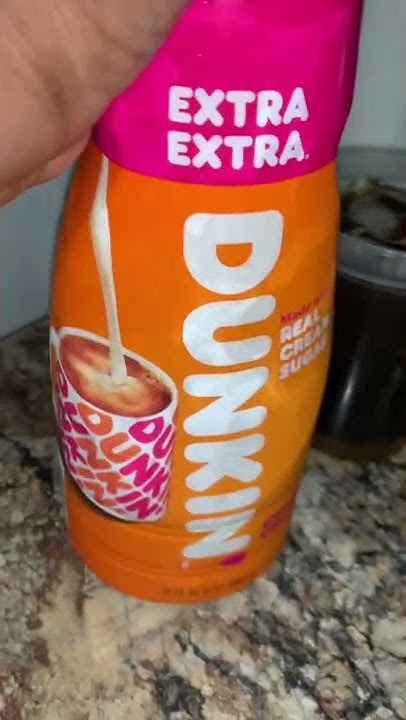 Dunkin donuts caramel iced coffee with cream and sugar recipe