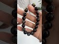 李記 | 原創手工真皮 | 開運必備!天然黑曜石足銀貔貅手串DQ0895S號