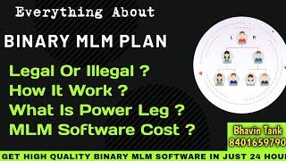 How Binary MLM Plan Work  Binary MLM Plan Kaise kam karta hai  Binary MLM Software Cost YAKS GROUP