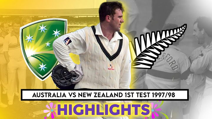 BlackCaps Tour of Aussies | Australia Vs New Zealand 1st Test 1997/98 | Unexpected ending