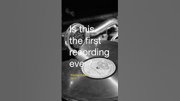 The first sound recording ever?!? #music #recording #history