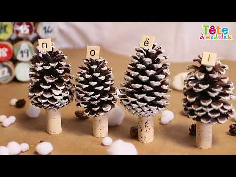 Vidéo: Pomme de pin de table – Faire un sapin de Noël en pomme de pin