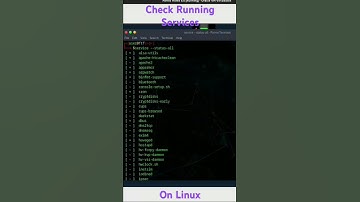 Use Service Command On Linux To See Running Services