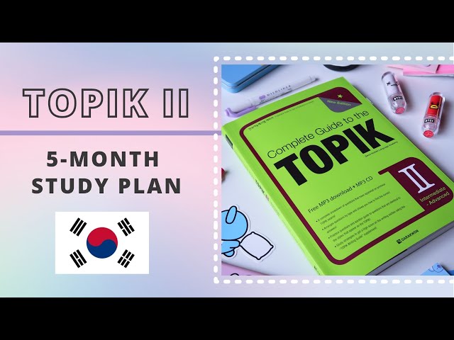 🇰🇷 Make a TOPIK Study Plan with Me || Resources + Preparation Tips class=