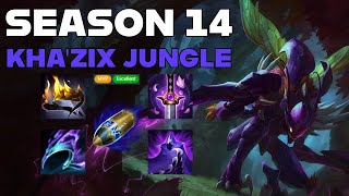 DOMINATE ANY ELO WITH KHA'ZIX AND HARD CARRY GAMES IN SEASON 14 | League of Legends  Gameplay Guide