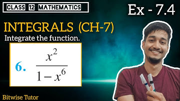 Class 12 Ex 7.4 Q6 Maths | Ex 7.4 Class 12 Math q6 | ex 7.4 Q6 Class 12 Maths | Integrals
