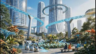 FUTURE CITY of 2050: Flying Cars, Robots & Ultra-Advanced Sci-Fi Architecture Revealed!