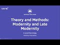 Theoretical Debates in Sociology: Modernity and Late Modernity (Sociology Theory & Methods)