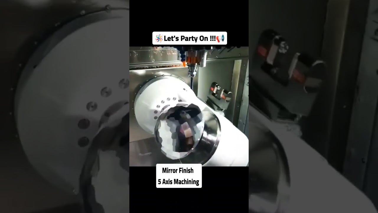 Mirror Finish - 5 Axis Machining !!! #cnc #shorts #machining #vmc #cam #ytshorts #manufacturing #cad