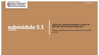MÓDULO 5 - SUBMÓDULO 5.1