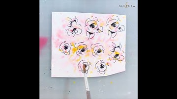 Watercolor splatter technique tutorial