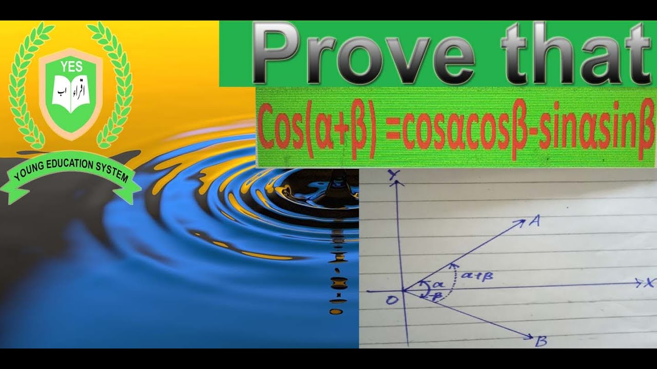 cos(a+b)=cosacosb-sinasinb - YouTube