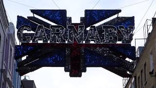 A glittering sign on Carnaby Street, London