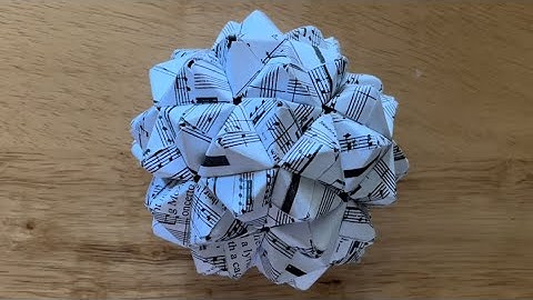 Sonobe Assembly: Truncated Icosahedron (90 Pieces) Instructions