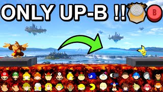 Who Can Jump Over Using Only UP-Special !  - Super Smash Bros. Ultimate