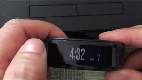 How to factory reset Garmin Vivo Smart Activity Data to Factory settings