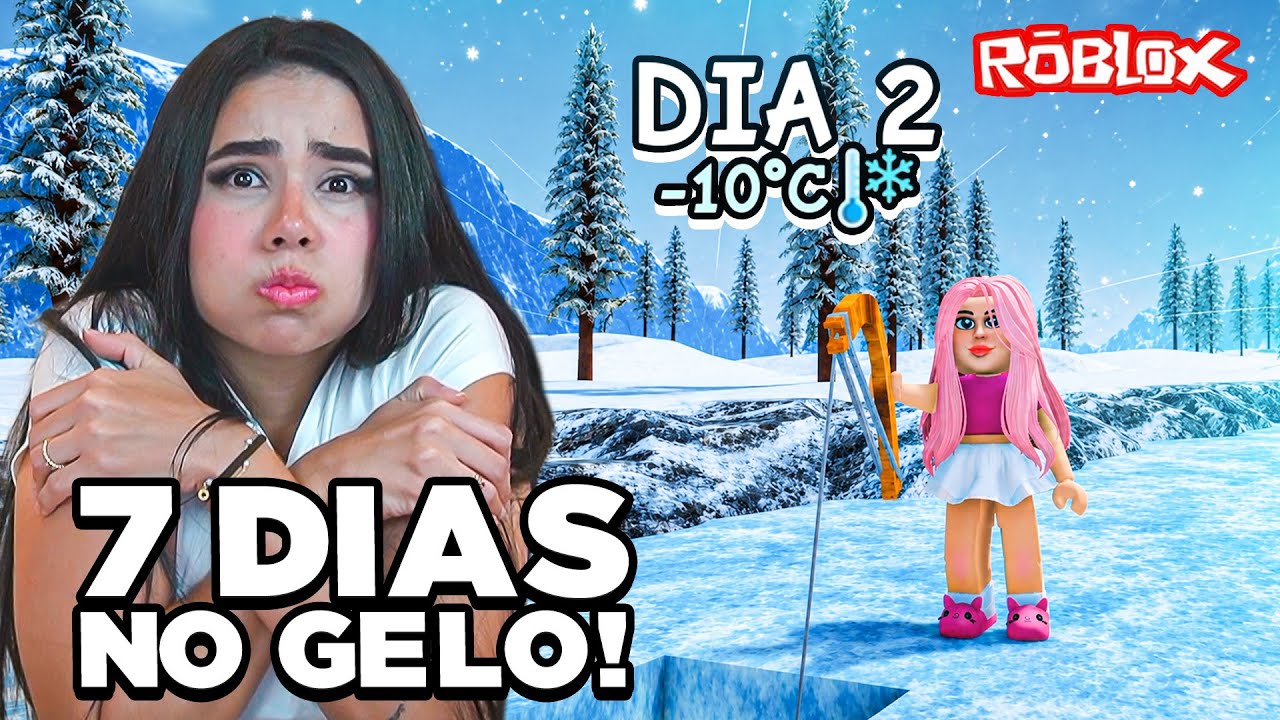 O DESAFIO É SOBREVIVER APENAS 7 DIAS NO ÁRTICO NO ROBLOX