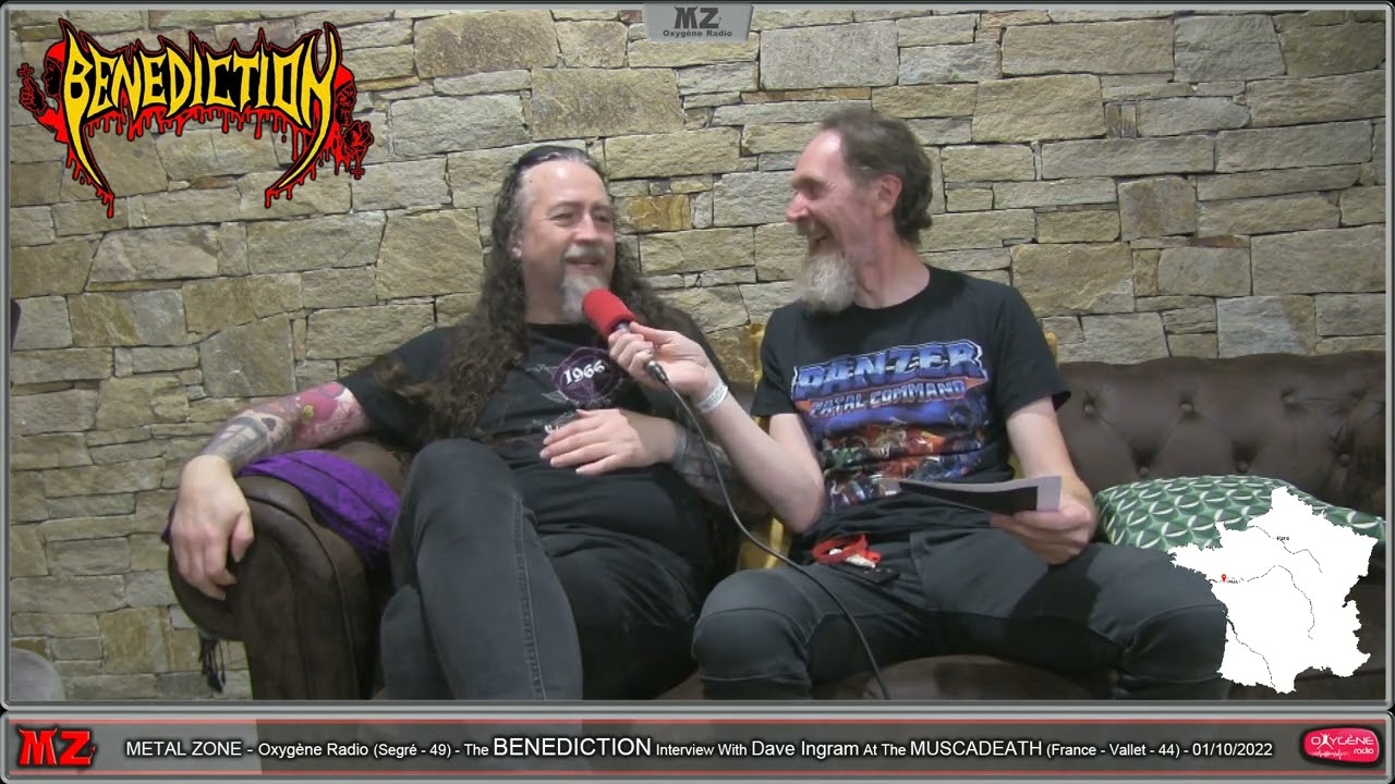 METAL ZONE Oxygène Radio - The BENEDICTION Interview at the MUSCADEATH 2022