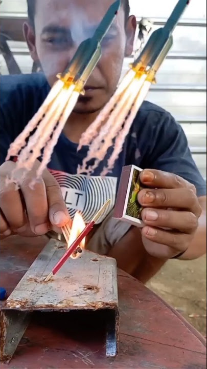 MEMBUAT ROKET DARI PENTOL KOREK API#diy #craft #video #idekreatif #trending #shorts
