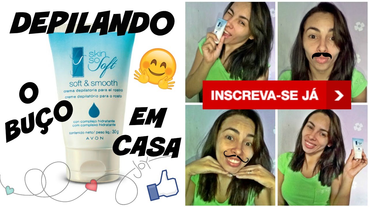 Depilando o buço em casa. - Skin So Soft. - YouTube
