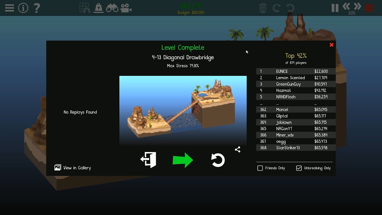 Poly Bridge 2 4 13 Diagonal Drawbridge Youtube